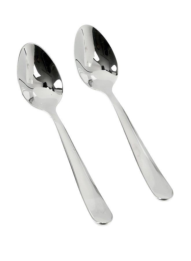 Royalford 2-Piece Coffee Spoon Set Silver/Black - Image 3