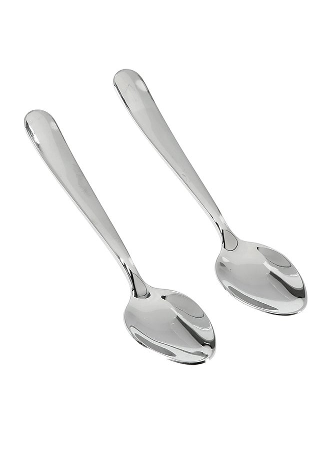 Royalford 2-Piece Coffee Spoon Set Silver/Black - Image 4