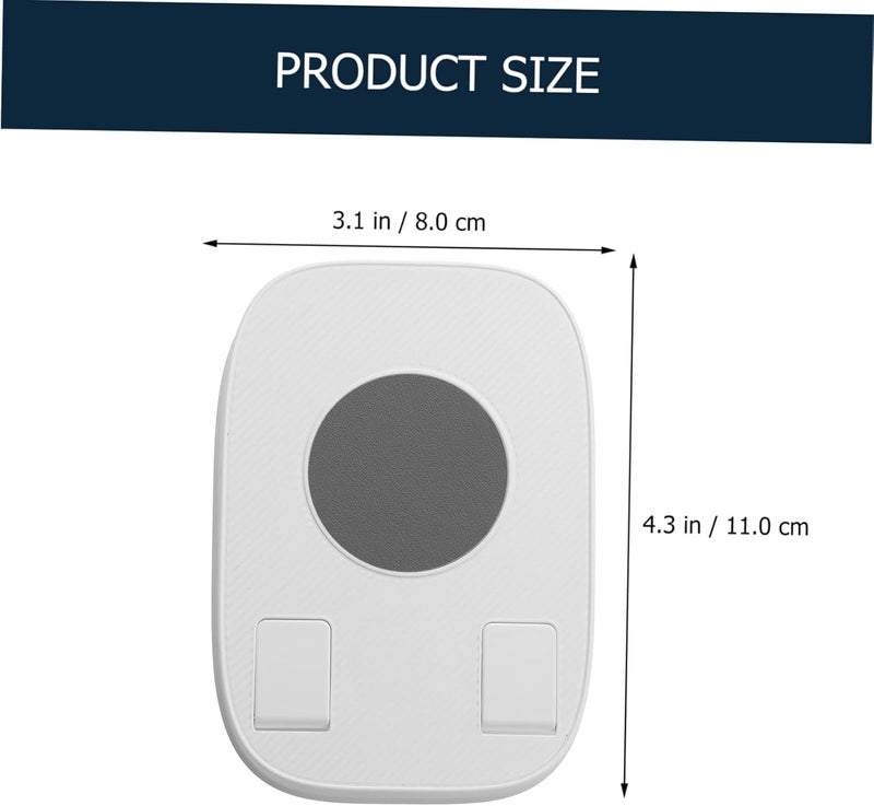 WALLVIEW TECH 360° Aluminum Mobile Stand for Desk, Foldable Design with Stable Rotational Metallic Round Base, Multiple Height & Angle adjustments for Smartphones, Tablets & iPad (White) - Image 4