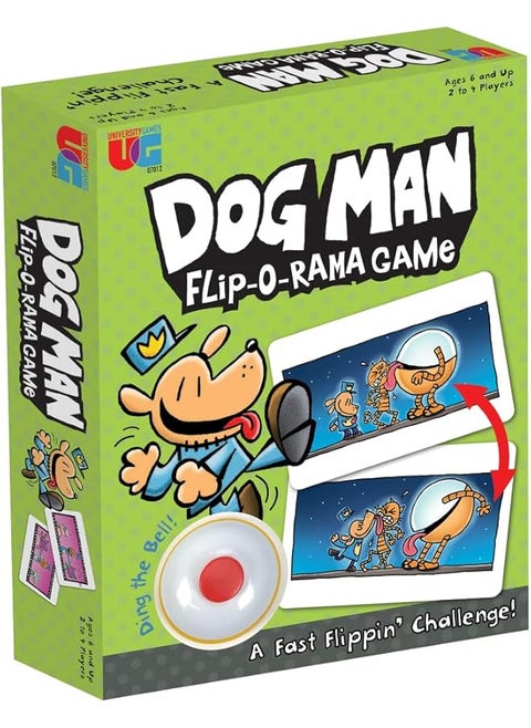 Dog Man Flip O Rama Card Matching Game From Based On The Dog Man Books Series For 2 Or More Players Ages 6 And Up Green 07012
