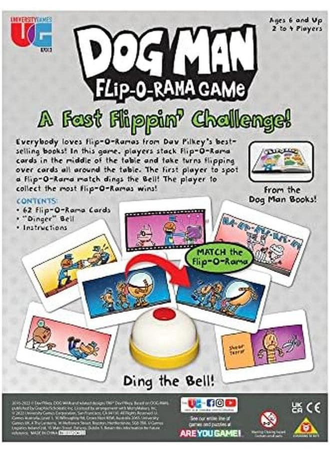 Dog Man Flip O Rama Card Matching Game From Based On The Dog Man Books Series For 2 Or More Players Ages 6 And Up Green 07012