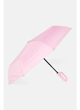 ELLEN TRACY Auto Open Close Carabiner Umbrella, Lilac  - Image 1