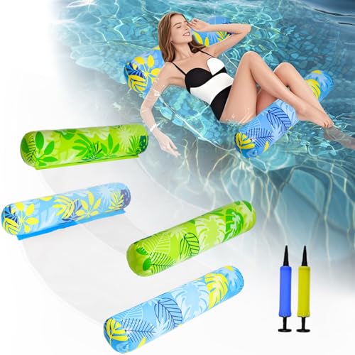 CLPCLP Inflatable Pool Floats Adult2 Pack MultiPurpose Pool Float Water HammockPool Float ChairSwimming Pool RaftPool Hammock Floaties for Adults Beach Vacation Essentials - Image 1