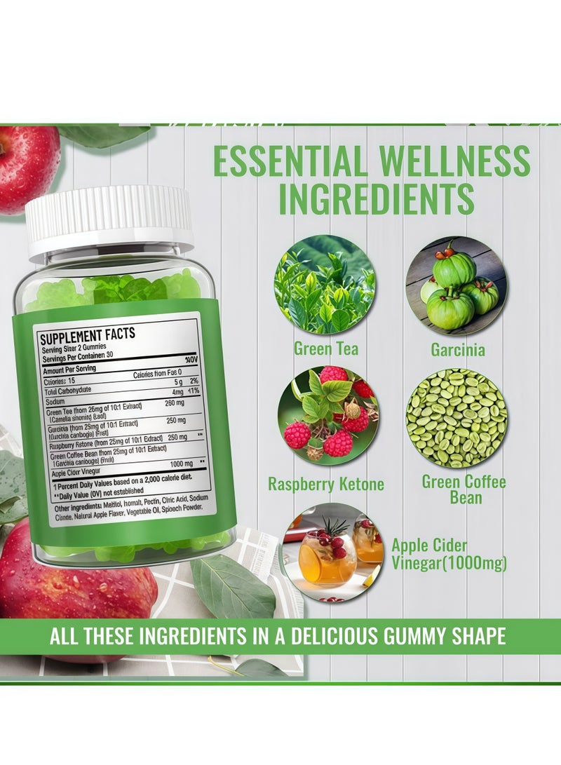 Daynee Keto+ACV Weight Loss Gummies 60 Vegan Gummies - Plant-Based Apple Cider Vinegar Supplement to Improve Metabolism, Burn Fat, Suppress Appetite & Reduce Bloating - Image 2