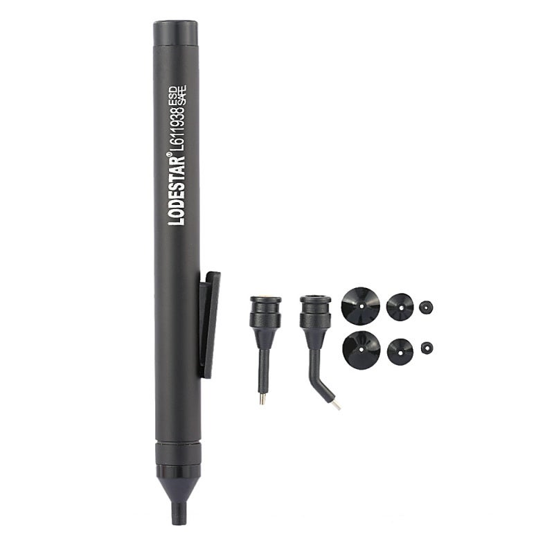 Suction Pen: 13cm 20g High Quality Metal & Plastic Construction - Compact Design for Precise Control, Includes 1 Pen 2 Suction Tips 6 Suckers for Electronic Component Handling - Image 2