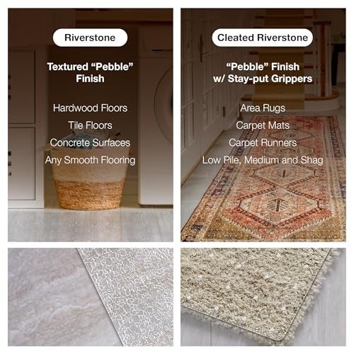 ExactMade - Clear Carpet Runner, USA Made, Safe, 24 x 36 Inch, 2mm Thick Cleated Vinyl, Clear Floor Runner Roll for Carpet Protection, Plastic Area Rug for Doorway Floor - Image 2