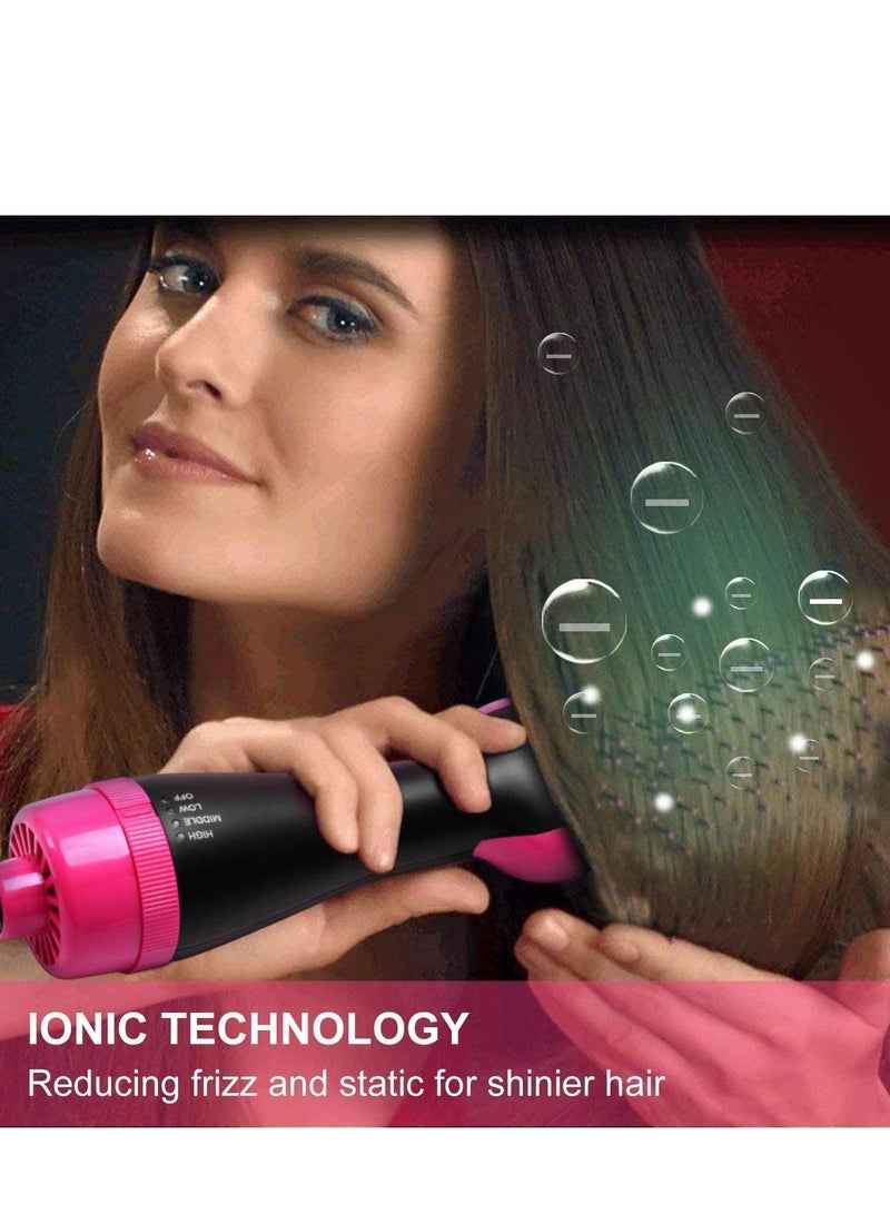 One Step Hair Dryer and Volumizer, M Meraif 3 in 1 Hot Air Brush Hair Dryer Brush Anti-scald Negative Ion Hair Straightener Brush Comb Curler Styler for All Hair Types - Image 4