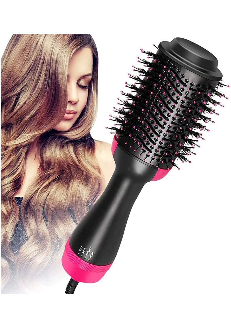 One Step Hair Dryer and Volumizer, M Meraif 3 in 1 Hot Air Brush Hair Dryer Brush Anti-scald Negative Ion Hair Straightener Brush Comb Curler Styler for All Hair Types - Image 1