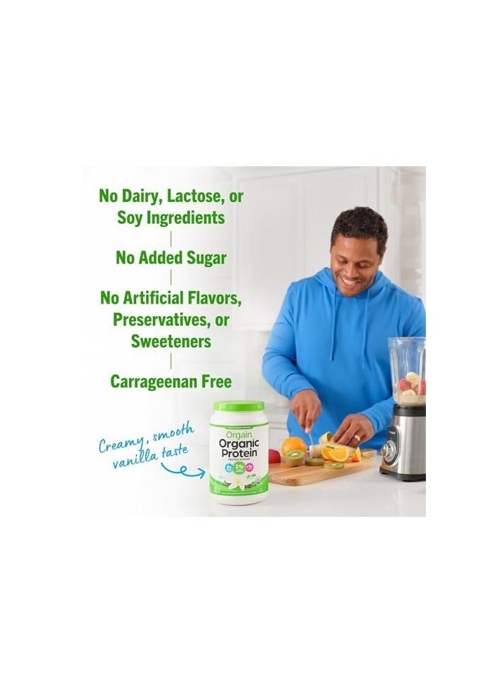 أورجين Orgain, مسحوق بروتين عضوي، نباتي، حبوب الفانيليا، 2.03 رطل (920 جم) - Image 3