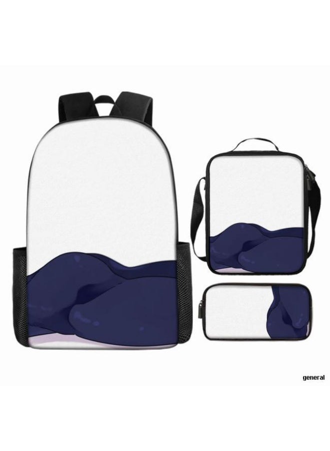 general Common universal printed backpack - three-piece backpack combination (available for students, children, friends on outings, mountain climbing, etc.) - 10 - Image 1