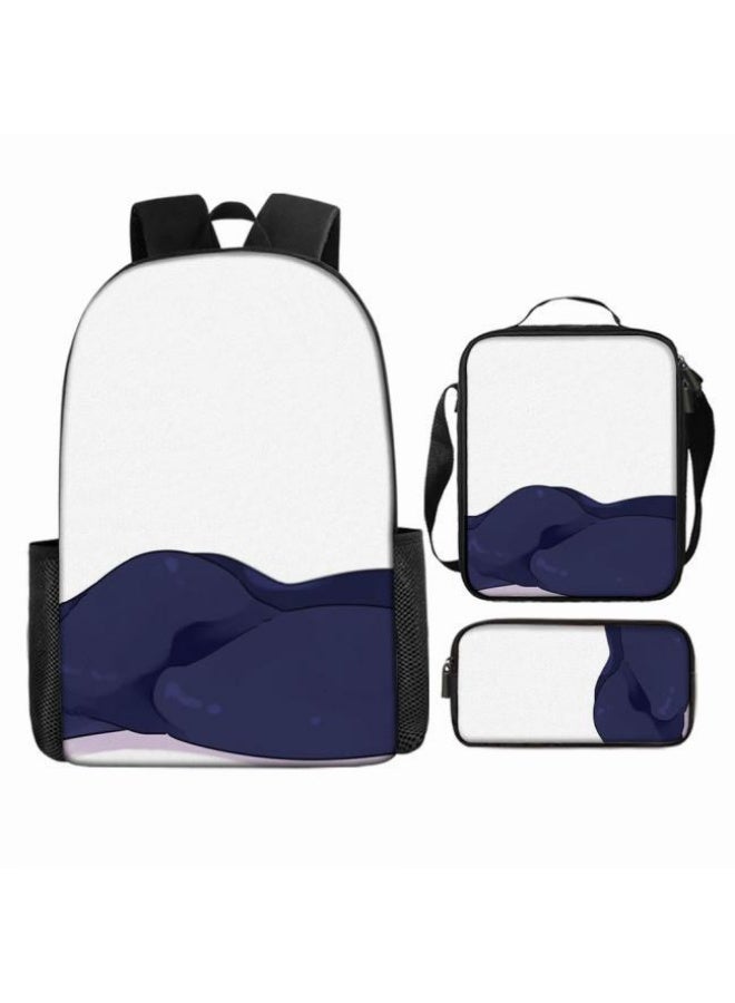 general Common universal printed backpack - three-piece backpack combination (available for students, children, friends on outings, mountain climbing, etc.) - 10 - Image 2