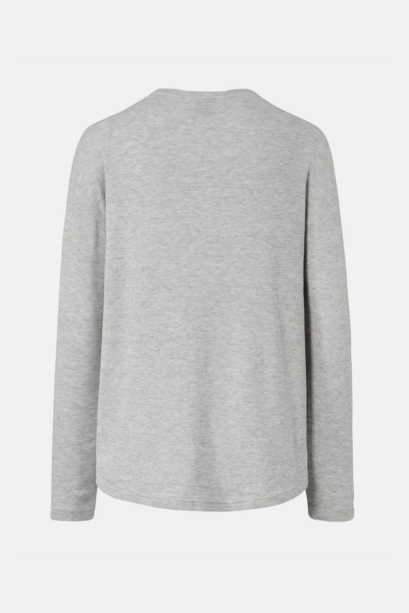 Tchibo سويت شيرت نسائي بياقة دائرية مريحة، رمادي - Image 2