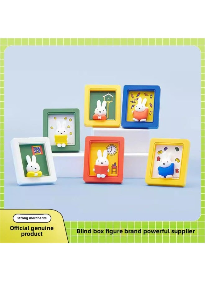 Generic - Genuine Miffy Photo Frame Bracket Series Blind Box Trendy Play Hand-held Peripheral Desktop Ornaments-Color:Miffy Tulip Series Blind Box [please Take 6 Pieces Of The End Box] - Image 1