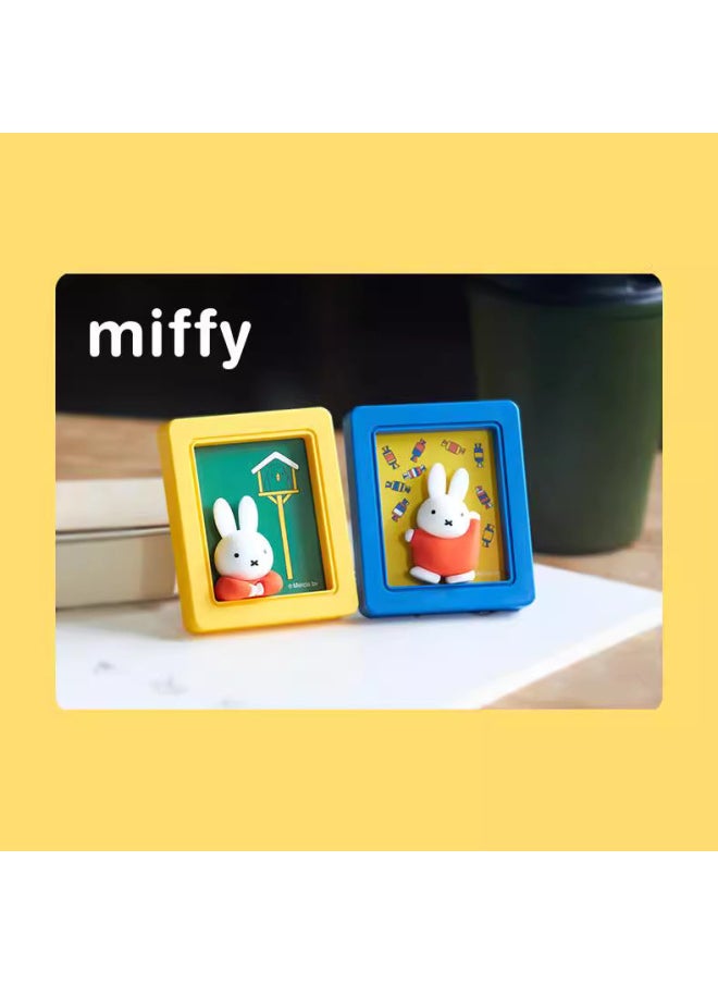 Generic - Genuine Miffy Photo Frame Bracket Series Blind Box Trendy Play Hand-held Peripheral Desktop Ornaments-Color:Miffy Tulip Series Blind Box [please Take 6 Pieces Of The End Box] - Image 1