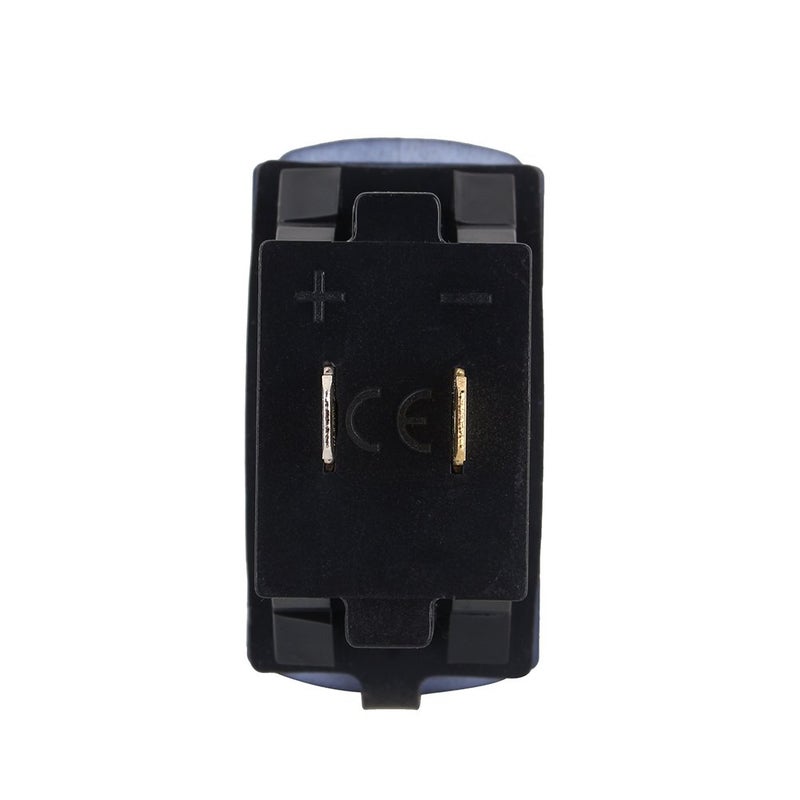 Blue LED Dual USB Car Charger 5V 3 1A Waterproof 12V 24V With Rocker Switch - Image 4