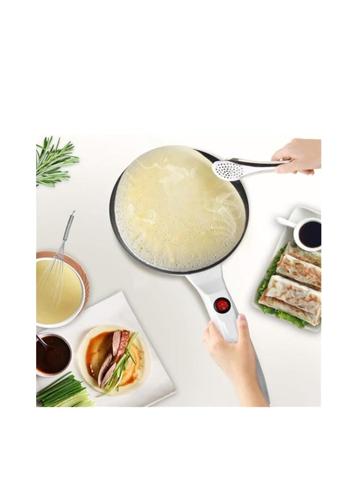 Portable Electric Non-Stick Crepe Maker - Fast Home Pancake and Tortilla Maker - Easy to Use and Clean - Perfect for Breakfast, Desserts, and Snacks - Image 1