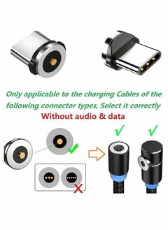 Magnetic Type-C Charger Tips 10pcs Non-Data Charging Only for Type-C Devices