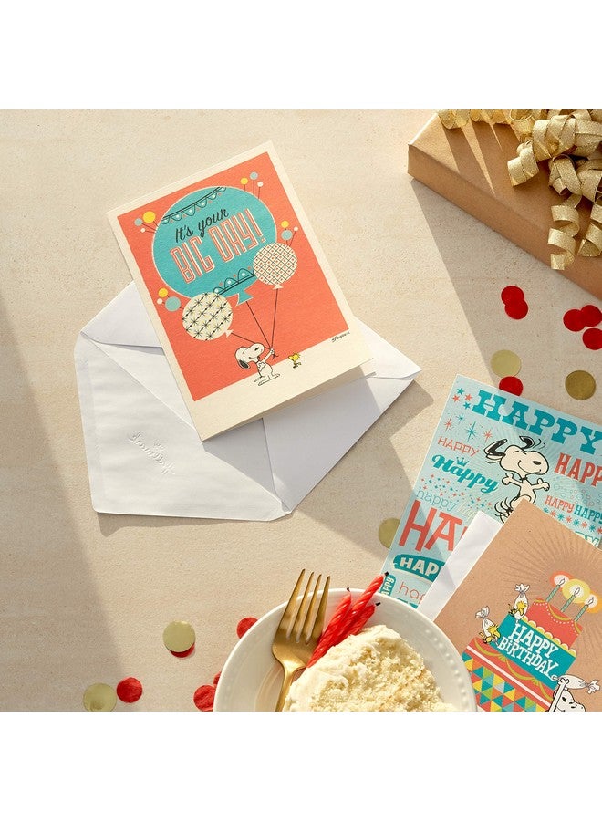 Hallmark Peanuts Birthday Cards Assortment, Snoopy Designs (12 Cards with Envelopes) - Image 2