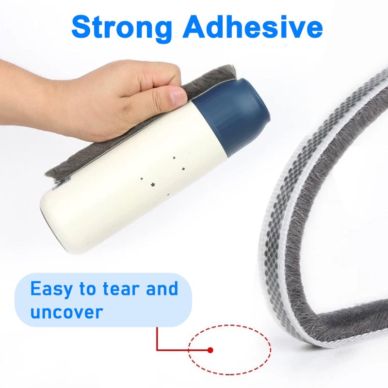CHENYA Weather Stripping Door Window Seal Strip 33 Ft, Selfadhesive Strong Adhesion, soundproofing, Draft Blocker, Dustproof, Suitable for Doors and Windows Cabinet Doors, 0.2 Inch Thick, White - Image 4