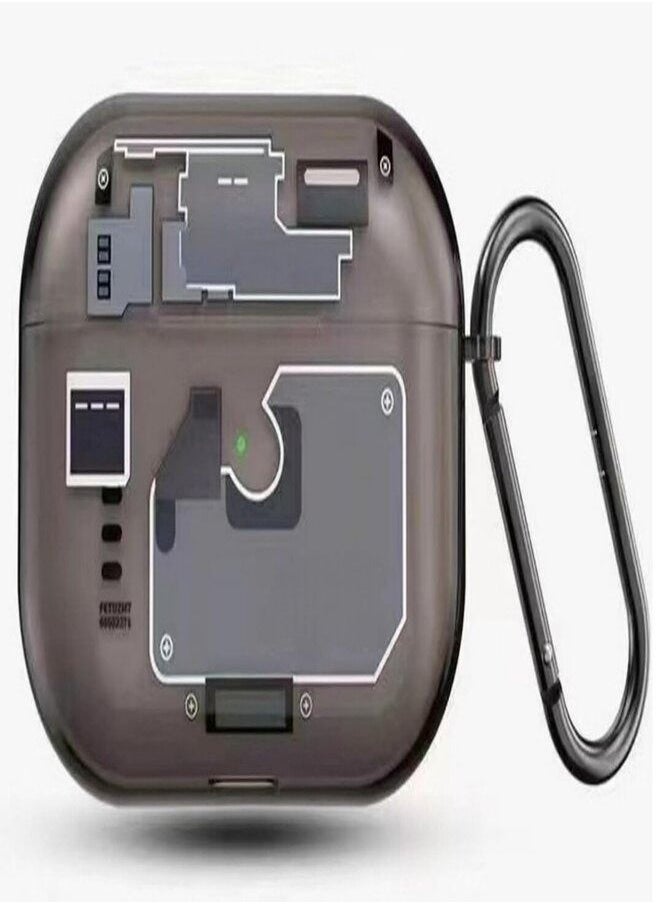 Spigen - Protective Case for Air pod Pro 2, Soft Silicone Shock Absorption Case with Keychain for Air pod Pro 2 (Front Visible LED Light) (Zero One) - Image 1