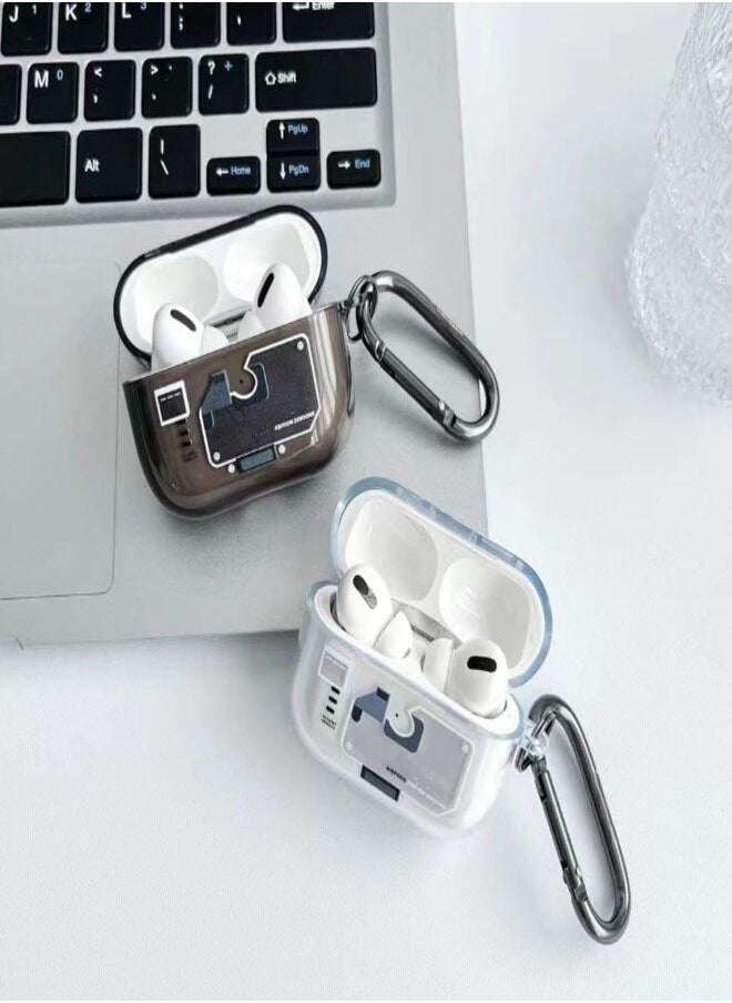 Spigen - Protective Case for Air pod Pro 2, Soft Silicone Shock Absorption Case with Keychain for Air pod Pro 2 (Front Visible LED Light) (Zero One) - Image 1