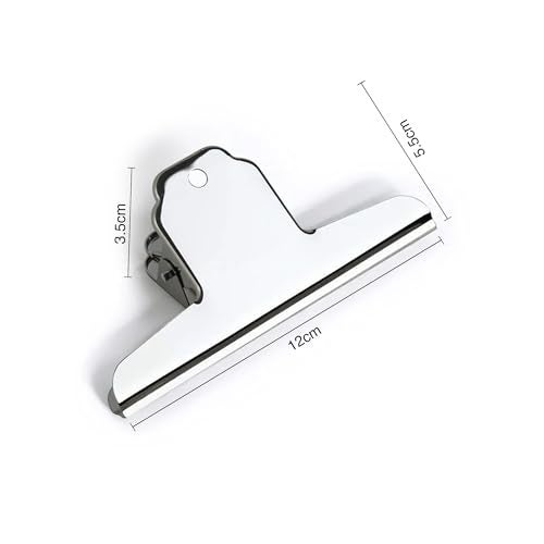 oddpod™ 6 Pcs Dingli Large Stainless Steel Paper Clip/Money Binder Clamp for Home Office School Supplies - 5 Inches - Image 3