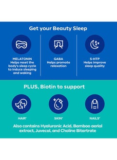 Dream Water Beauty Sleep Aid Drink Supplement; Melatonin 5mg, GABA, 5-HTP, Plus Biotin for Healthy Skin, Hair and Nails; 2.5 oz Liquid Sleep Shots, Zen Tonic 24-Count  - Image 3