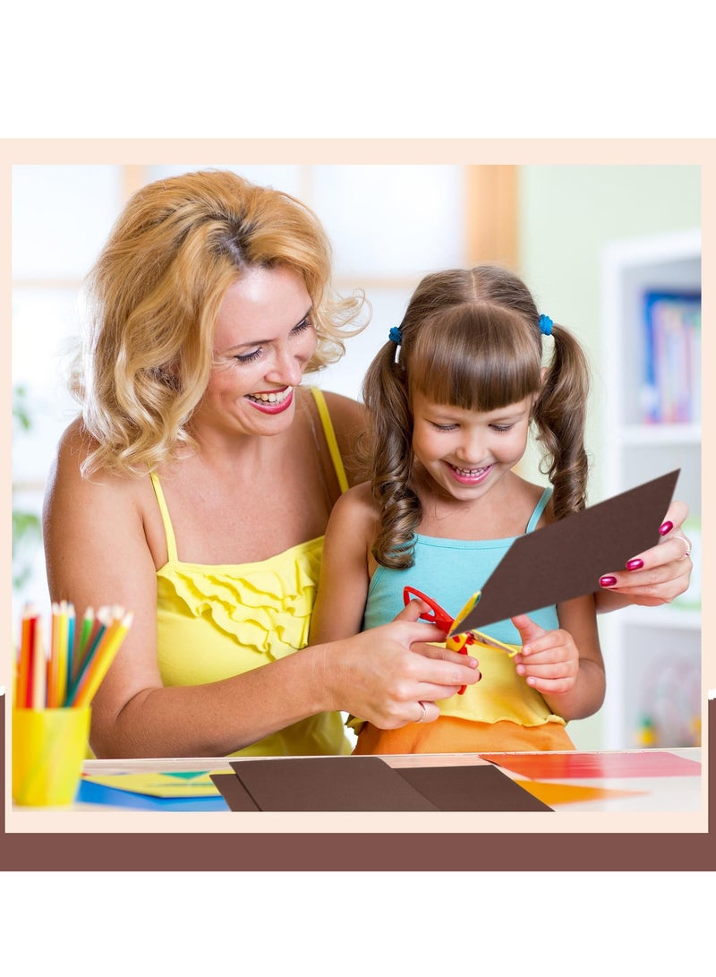 Captaintech 50 Pcs Brown EVA Foam Sheets 9 x 12 Inch 2mm Craft Paper for DIY Art Projects Office Supplies - Image 4