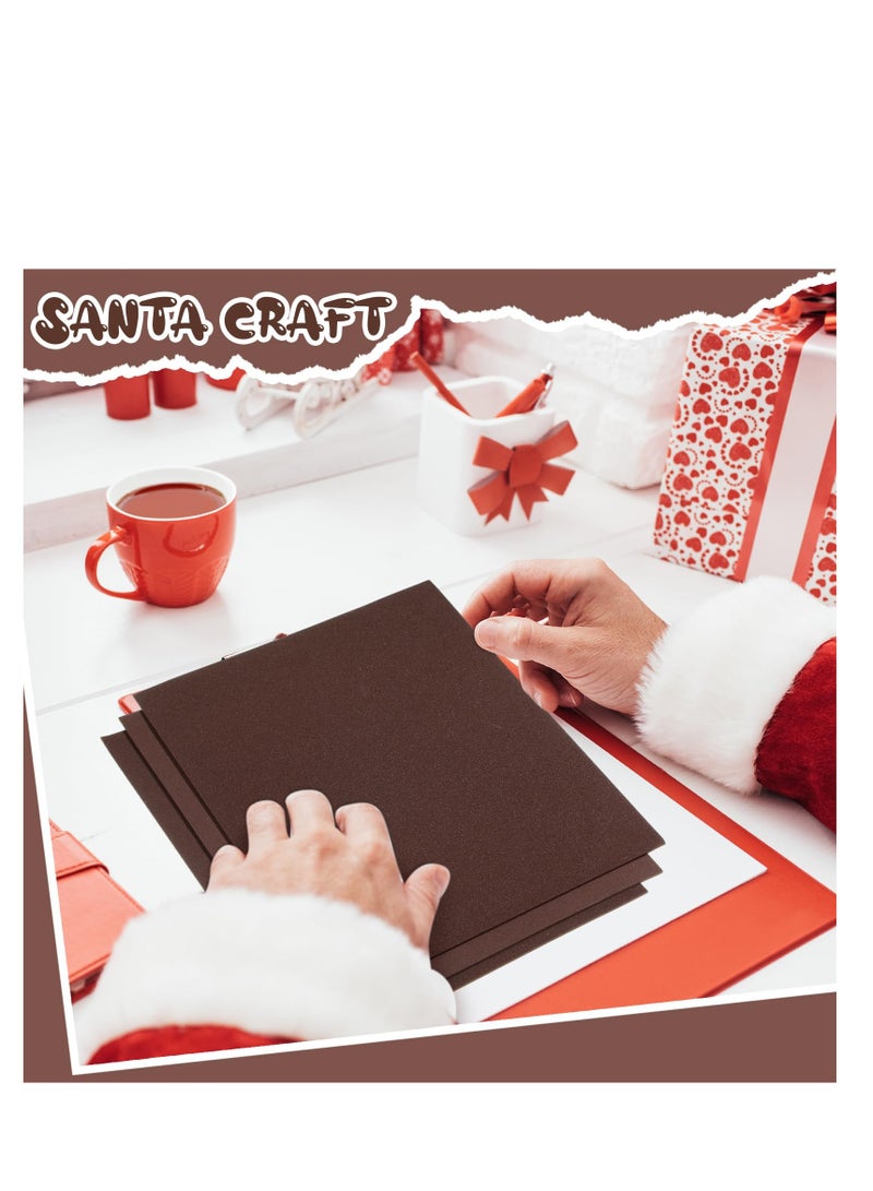 Captaintech 50 Pcs Brown EVA Foam Sheets 9 x 12 Inch 2mm Craft Paper for DIY Art Projects Office Supplies - Image 5