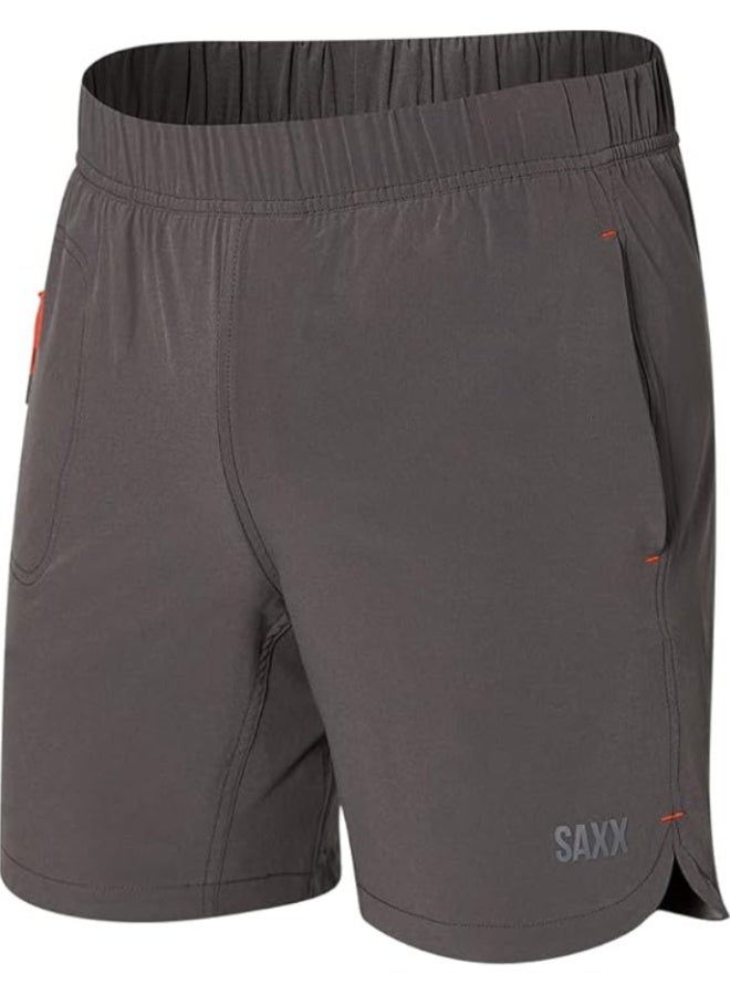 SAXX Underwear Co. سروال SAXX Gainmaker 2N1 – سروال رياضي عادي بطول 9 بوصات للرجال مع دعم الجيب المدمج – 2 في 1 للتمارين الرياضية، الرياضة، وصالة الألعاب الرياضية - Image 1
