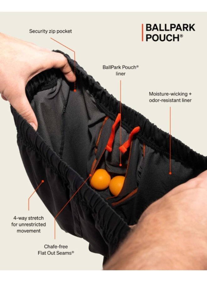 SAXX Underwear Co. سروال SAXX Gainmaker 2N1 – سروال رياضي عادي بطول 9 بوصات للرجال مع دعم الجيب المدمج – 2 في 1 للتمارين الرياضية، الرياضة، وصالة الألعاب الرياضية - Image 3