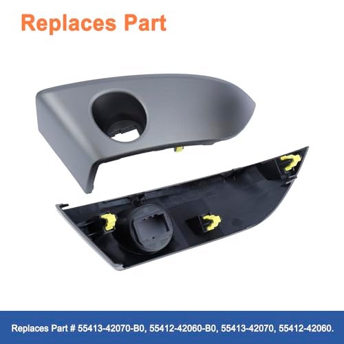 YOUYIEN Central Dashboard Cover Strip Trim(1 Pair).Fit for Toyota RAV4 Base Limited EV Sport 2006-2012 Select Models.Center Instrument Cluster Panel Trim .Replaces Part # 55413-42070-B0 55412-42060-B0. - Image 2