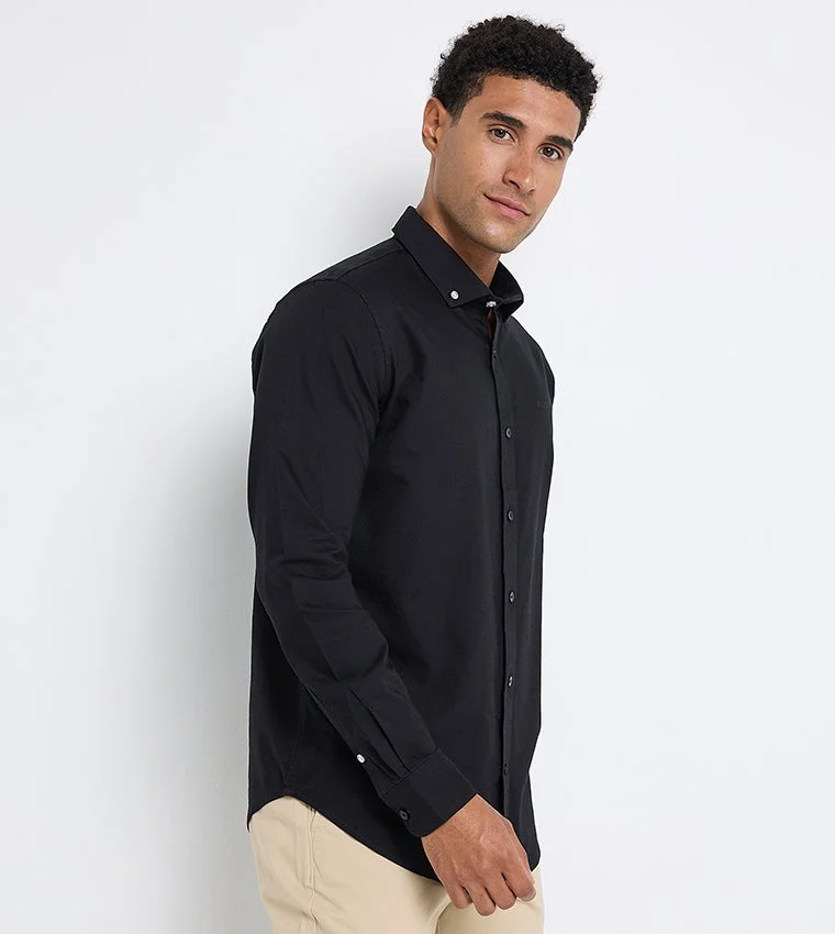 Ben Sherman  Ben Sherman Men's Long Sleeve Solid Shirts for Men | Best Price UAE