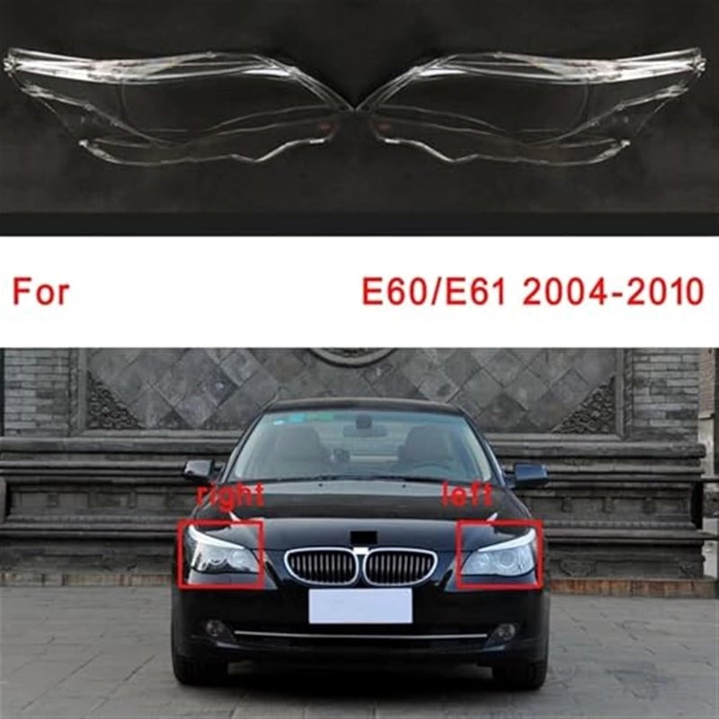 Wivplex Car Front Headlight Cover Lens for 5 Series E60 2004-2010 - Image 4