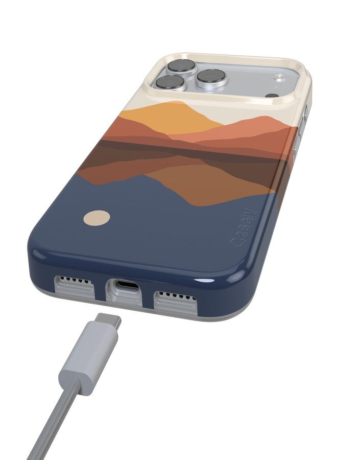 Casely Alex Case | Opposites Attract | Day & Night Colorblock Mountains | Compatible with MagSafe | Classic Ultra Slim Design - Image 4