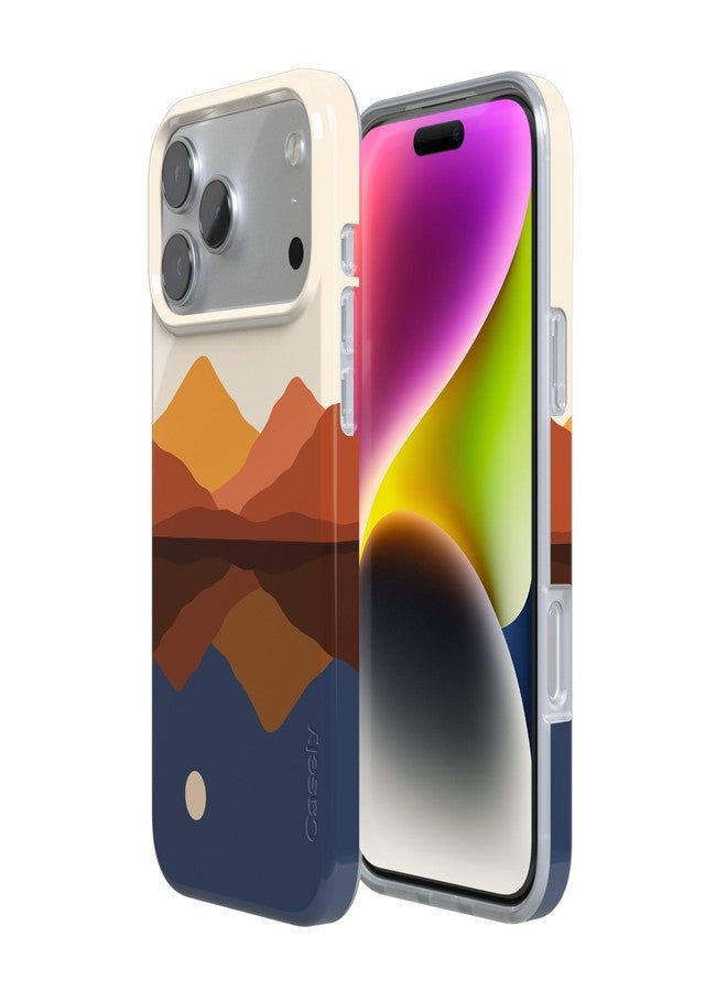 Casely Alex Case | Opposites Attract | Day & Night Colorblock Mountains | Compatible with MagSafe | Classic Ultra Slim Design - Image 2