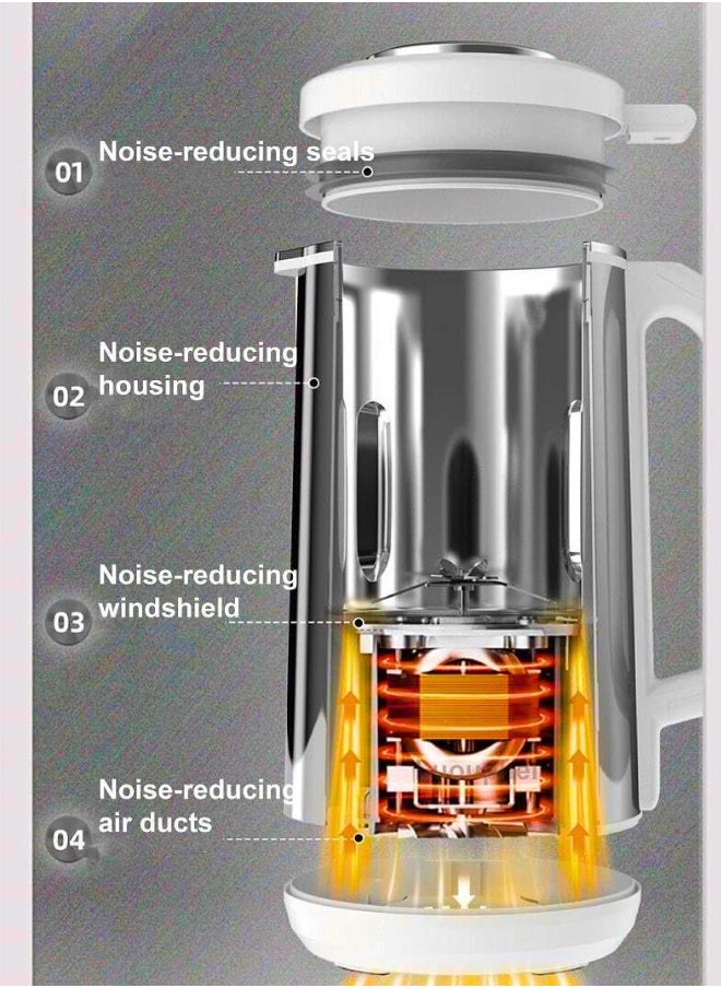 Chase Up 8-in-1 Stainless Steel Nut Milk Maker – 1200ml Soy, Oat, Almond, Coconut & Plant-Based Milk Machine, Hot & Cold Drinks, Baby Food, Auto Timer  - Image 2