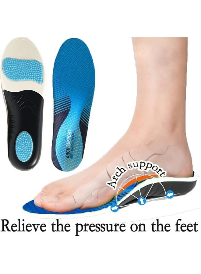 Happy D Heavy-duty orthopedic insoles for flat feet, breathable and comfortable flat foot insoles, arch support to relieve foot pain (Size M, can be trimmed for men's shoes 10.5-11.5 / women's shoes 12-13) - Image 1
