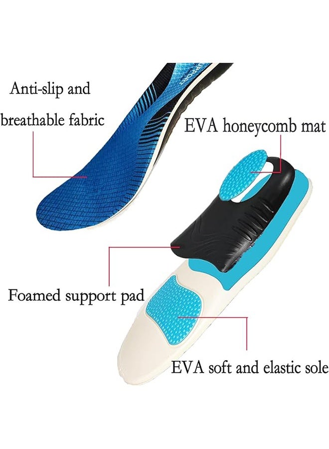 Happy D Heavy-duty orthopedic insoles for flat feet, breathable and comfortable flat foot insoles, arch support to relieve foot pain (Size M, can be trimmed for men's shoes 10.5-11.5 / women's shoes 12-13) - Image 2