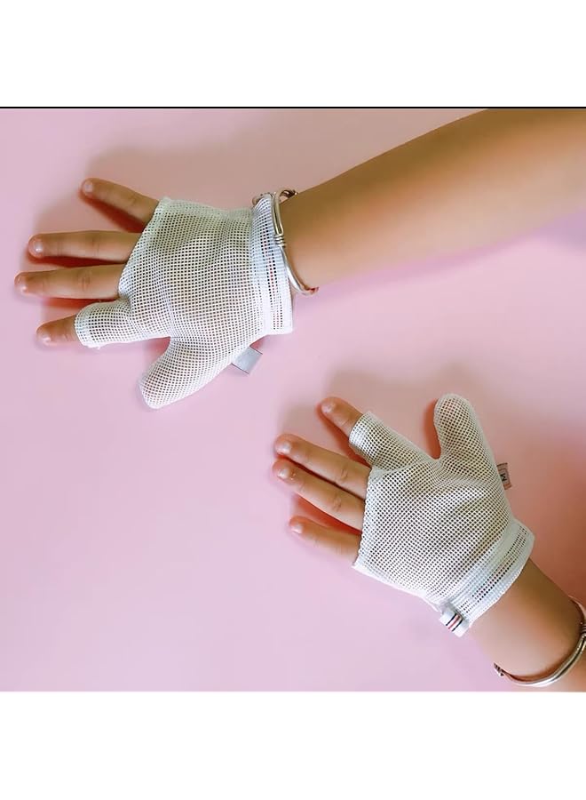 erorex Baby Stop Thumb Sucking Gloves Child Finger Guard Stop Baby Sucking Finger Gloves Large - Image 2