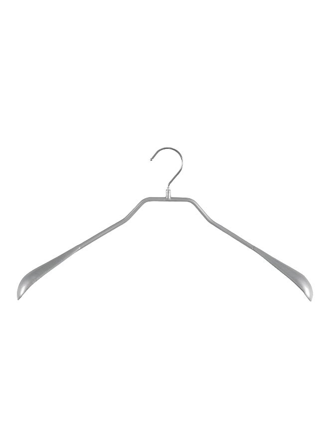 موا 04421 15 001 بودي فورم سيريس شمّاعة ملابس عريضة بخطاف دوار فضي 9 × 3 × 18.25 بوصة - Image 1
