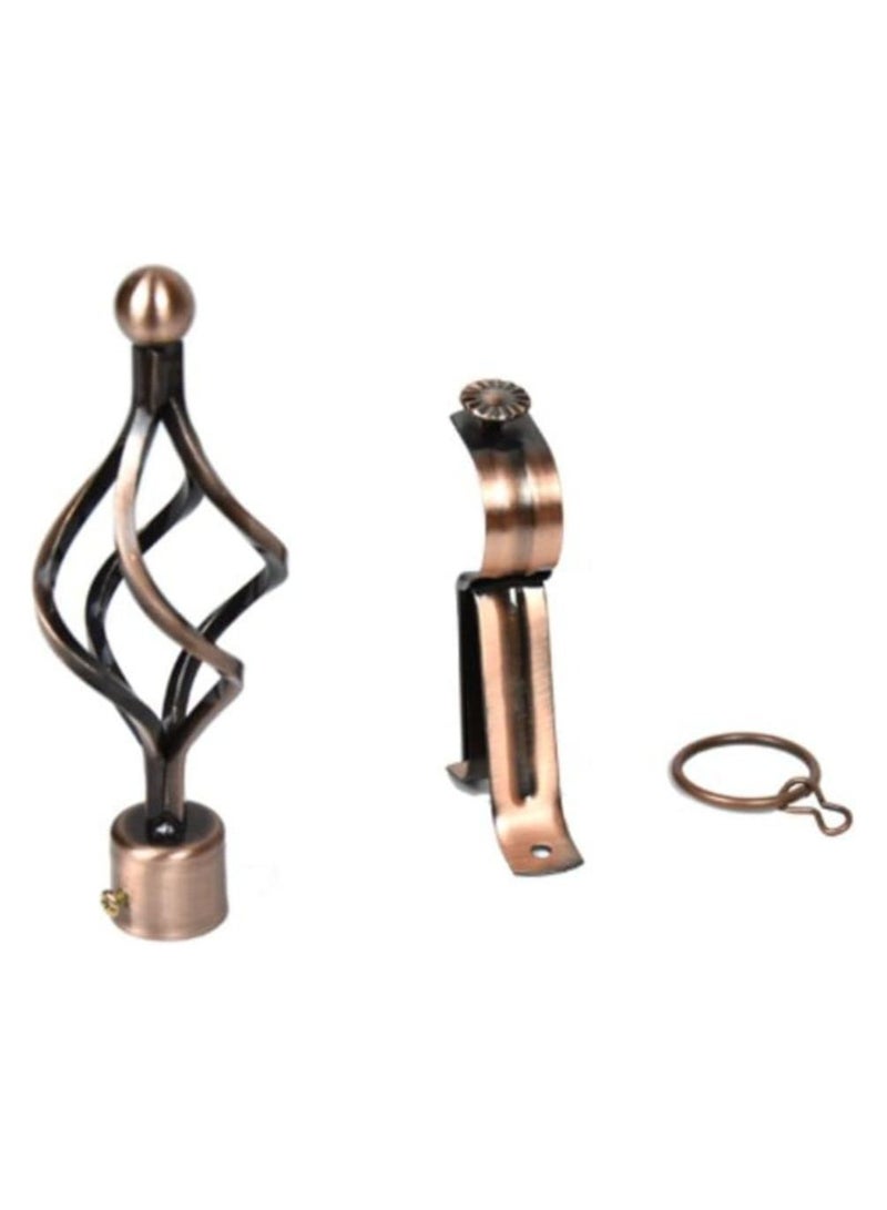 DubaiGallery Roman Pole Style Extendable Curtain Rod, Metal Single Rod Window Treatment Rod Drapery Rod - Image 3