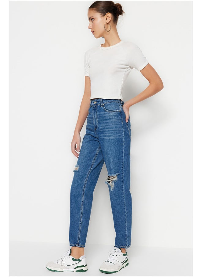 trendyol - Jeans - Blue - Mom - Image 1