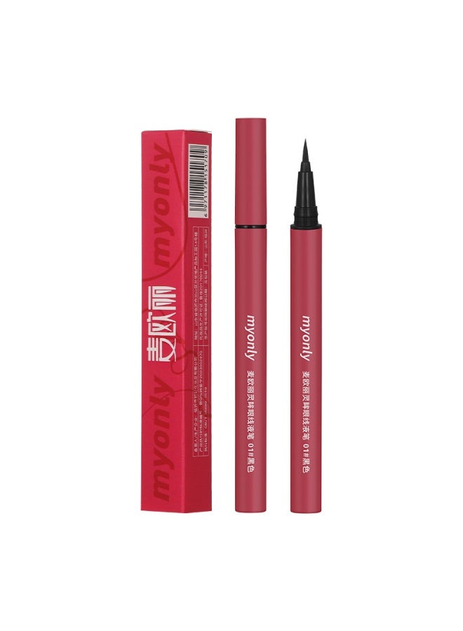 Myonly 2PCS, MYONLY Liquid Eyeliner, Matte Eyeliner, Precise Tip, Long-lasting Eyeliner, Suitable For Bold Eye Makeup, Smooth And Silky. 01# Black - Image 3