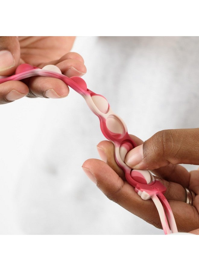 بوجينغ هيد مشبك مصاصة بابل بوب الحسي من السيليكون من بوجين هيد باسي جريب، لون أحمر دوار - Image 4