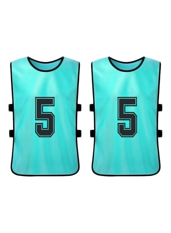 NIBEMINENT 12-Piece Children's Double-Sided Printing Number 1-12 Team Vest - Image 4