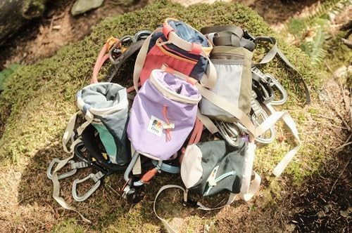 Oso Supply Co - Chalk Bag for Rock Climbing, Bouldering Chalk Bag Bucket with Quick-Clip Belt, Zippered Pockets and Pouch - Perfect Indoor/Outdoor Rock Climbing Gear Equipment (Lavender) - Image 5