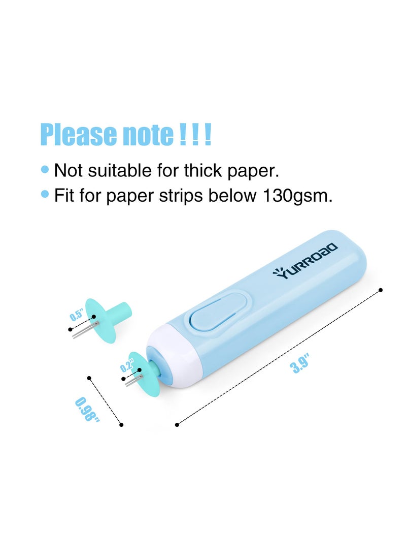 YURROAD 2 in 1 Quilling Slotted Tool Paper Rolling Electric Pen for General Quilling Paper Strips and Wider Paper Strips  - Image 5