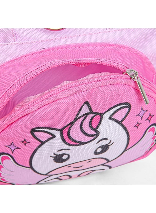 Haktoys Toddler Safety Harness Vest and Leash Set: Secure and Safe for Outdoor Adventures (Pink Unicorn) - Image 4