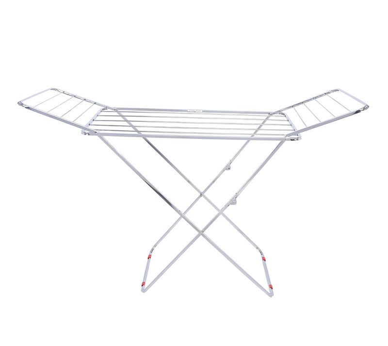 Rainbow Drywell Butterfly Stainless Steel Foldable Cloth Drying StandDouble Rack Cloth Stand for Drying ClothesCloth StandClothes DryerLaundry RacksCloth Hanger for IndoorOutdoorBalcony - Image 2